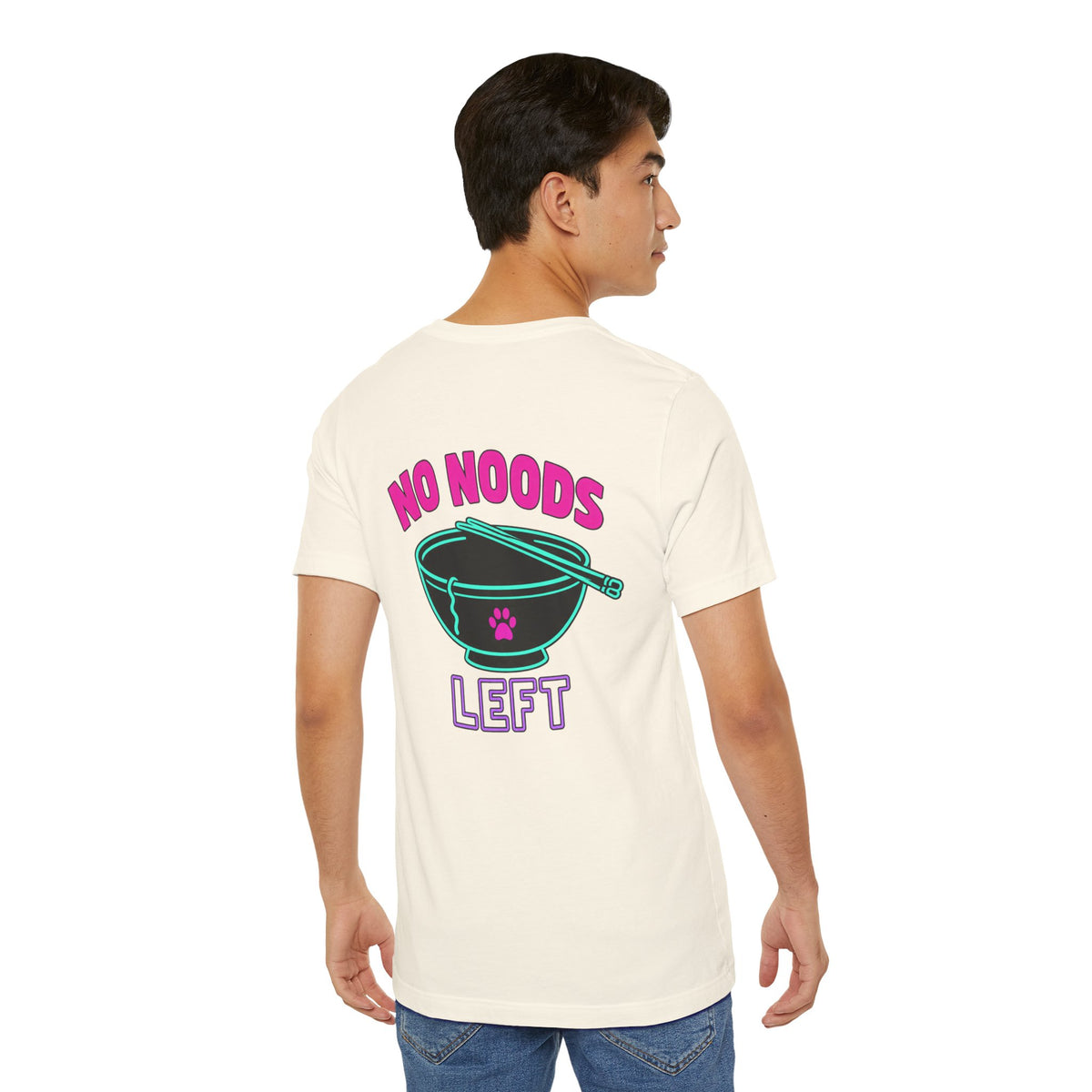 Funny Cat Meme Tee – Send Noods Neon Ramen Cat Shirt