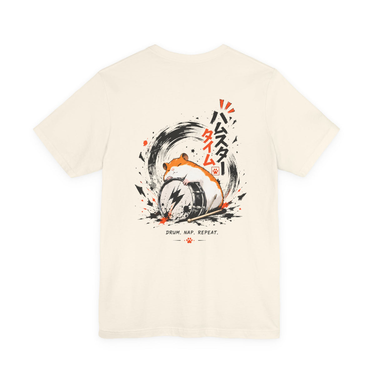 Hamster Shirt – Funny Drummer Animal Meme Graphic Tee