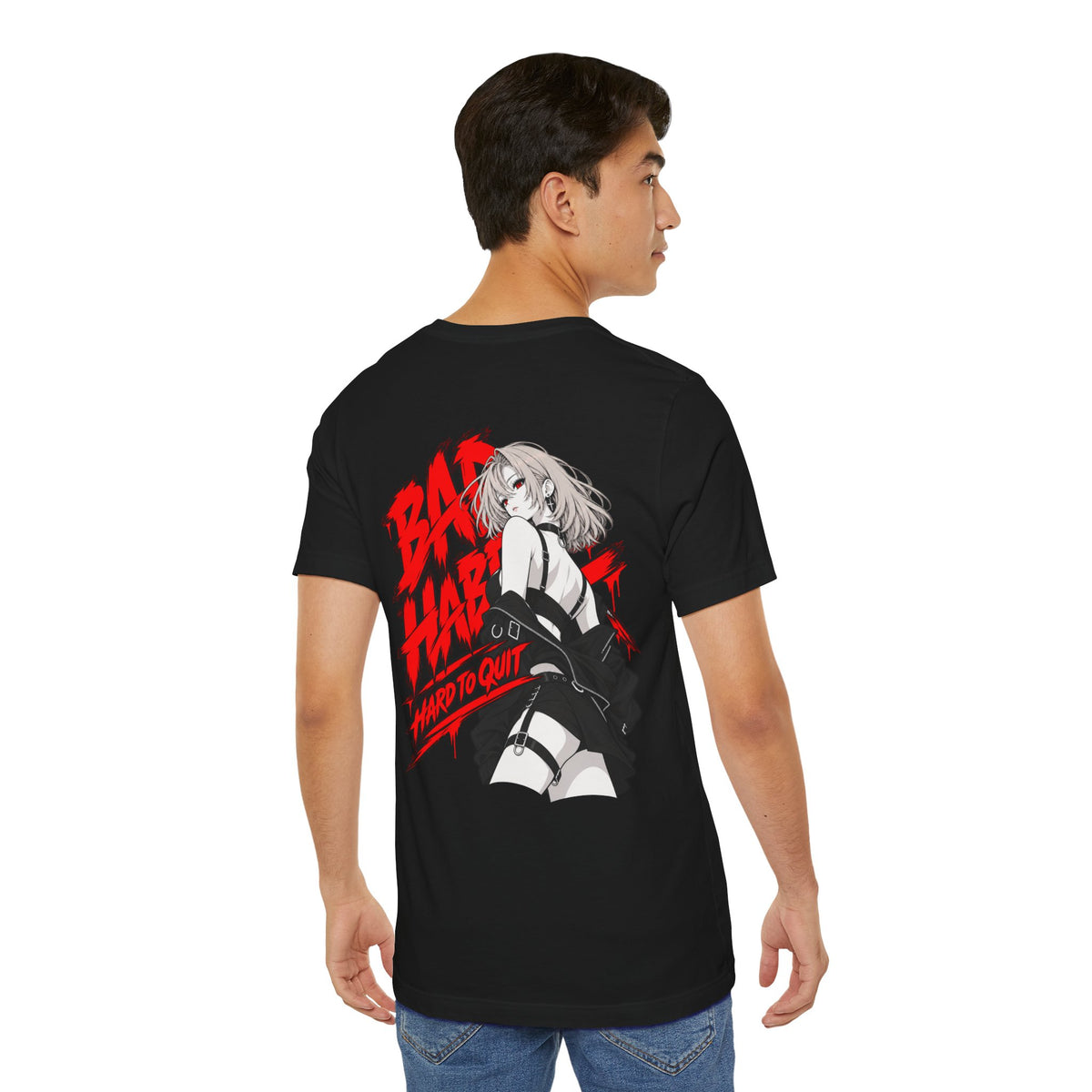 Grunge Anime Shirt – Heartbreaker Goth Girl Streetwear Tee