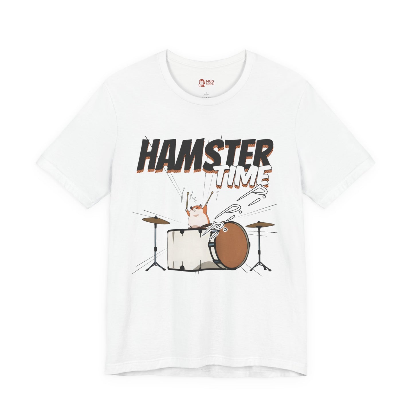 Hamster Meme Shirt – Funny Kawaii Drummer Tee, Chaotic Animal Manga Music Parody T Shirt for Cute Energy Lovers