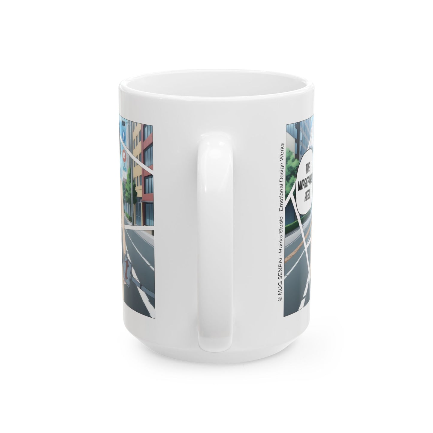 Isekai Meme Mug – Naked Summon Gone Wrong, Funny Anime Coffee Mug, Hilarious Traffic Sign Censorship Gag, Gift for Otaku and Chaos Lovers