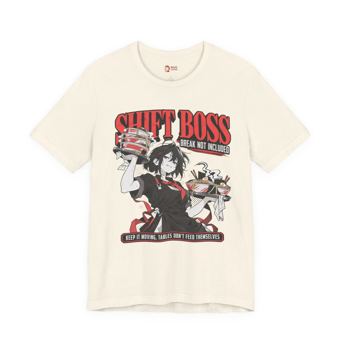 Foodie Girl Tee – Shift Boss Ramen Anime Work Meme Shirt