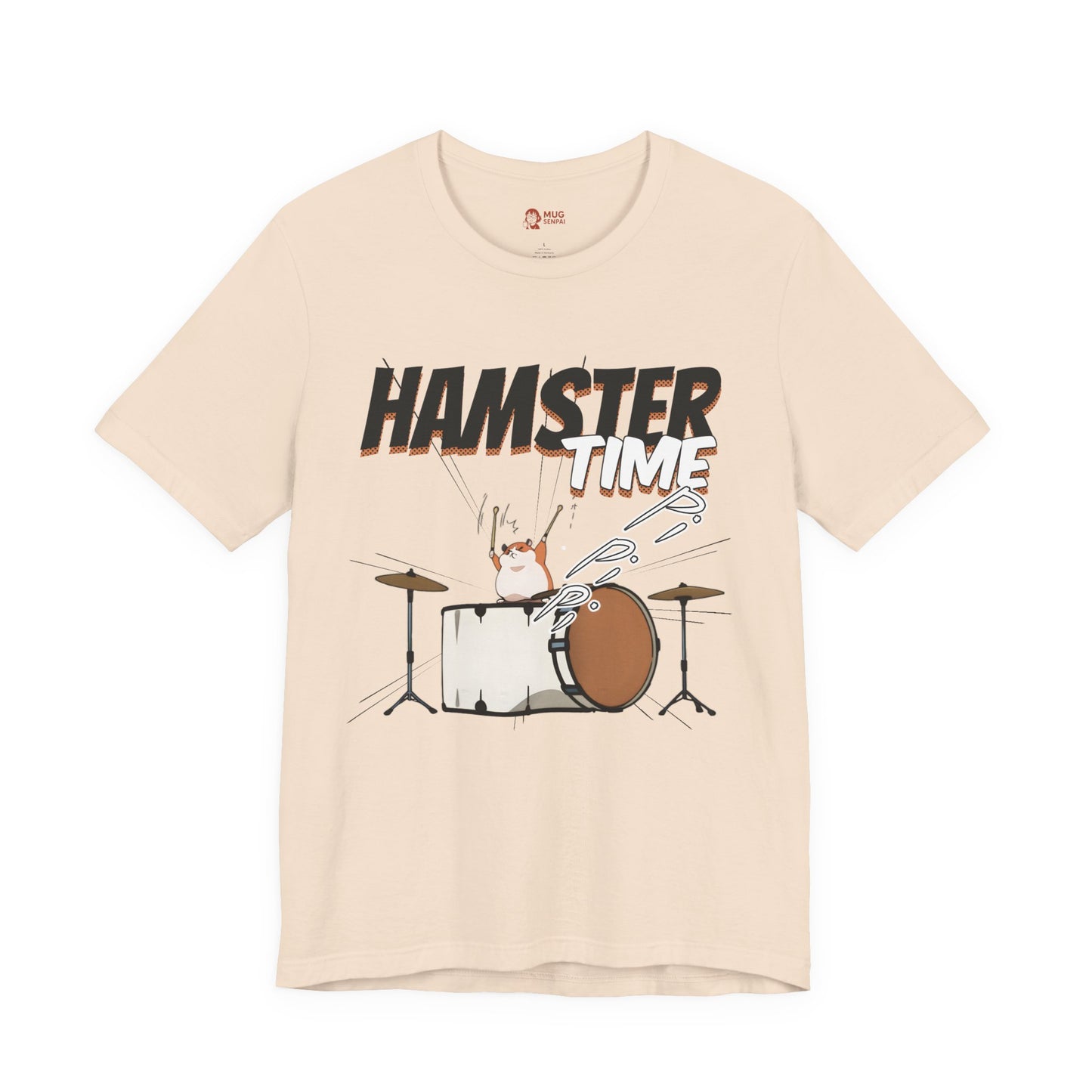 Hamster Meme Shirt – Funny Kawaii Drummer Tee, Chaotic Animal Manga Music Parody T Shirt for Cute Energy Lovers