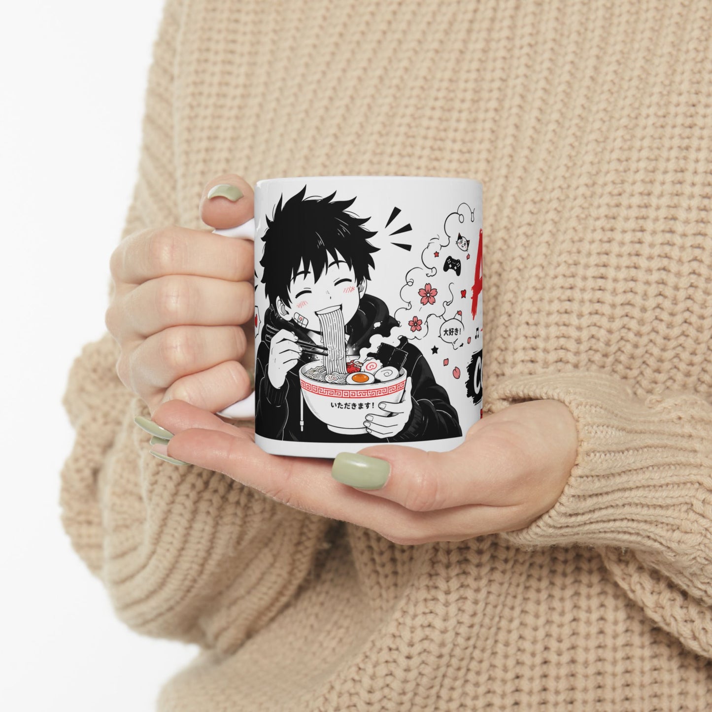 Anime Mug – Anime Is My Comfort Food Mug, Funny Manga Coffee Cup, Otaku Gift, Ramen Lover Mug, Japanese Anime Decor