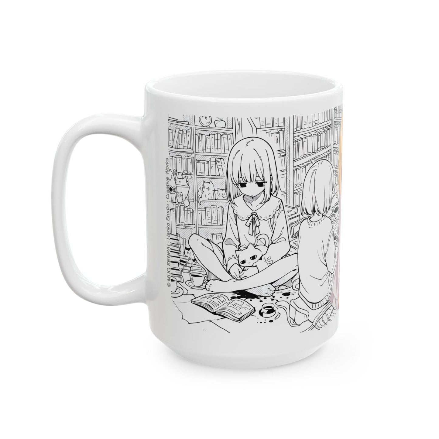 Anime Girl Mug – Cozy Introvert Life Scene, Quiet Daily Aesthetic Cup, Soft Slice of Life Anime Coffee Mug, Calm Homebody Gift