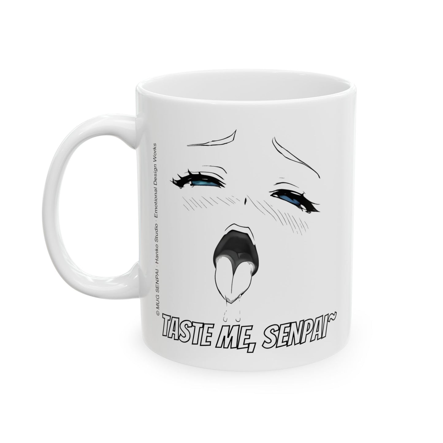 Anime Meme Mug – Bold Manga Reaction Face, Cursed Otaku Humor Coffee Cup