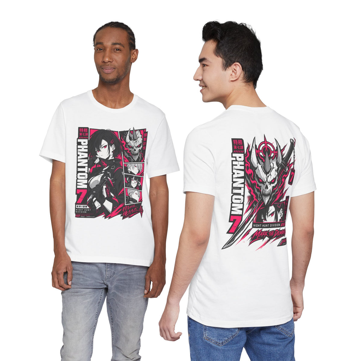Demon Hunter Shirt – Phantom 7 Night Hunt Anime Squad Tee
