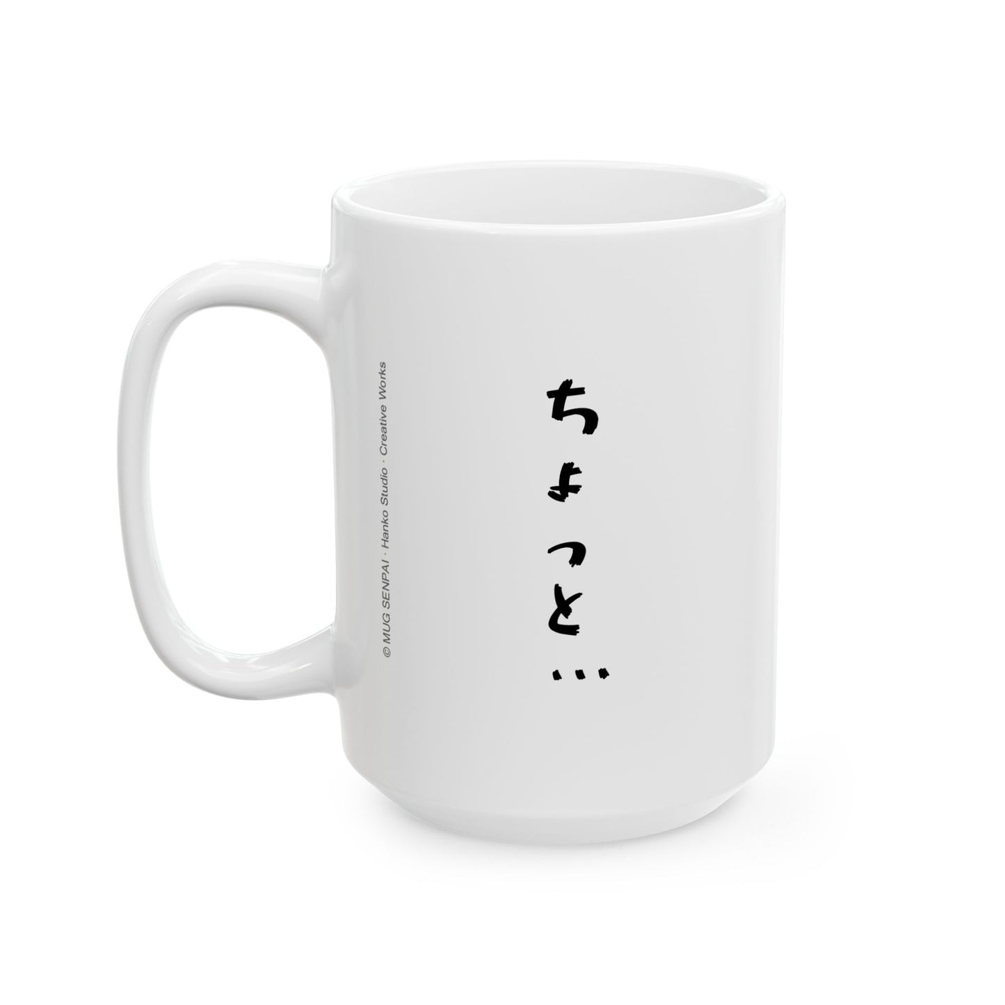 Anime Girl Mug – Curious Peek Waifu Cup, Soft Teasing Anime Aesthetic, Cute Romantic Anime Coffee Mug, Subtle Anime Gift