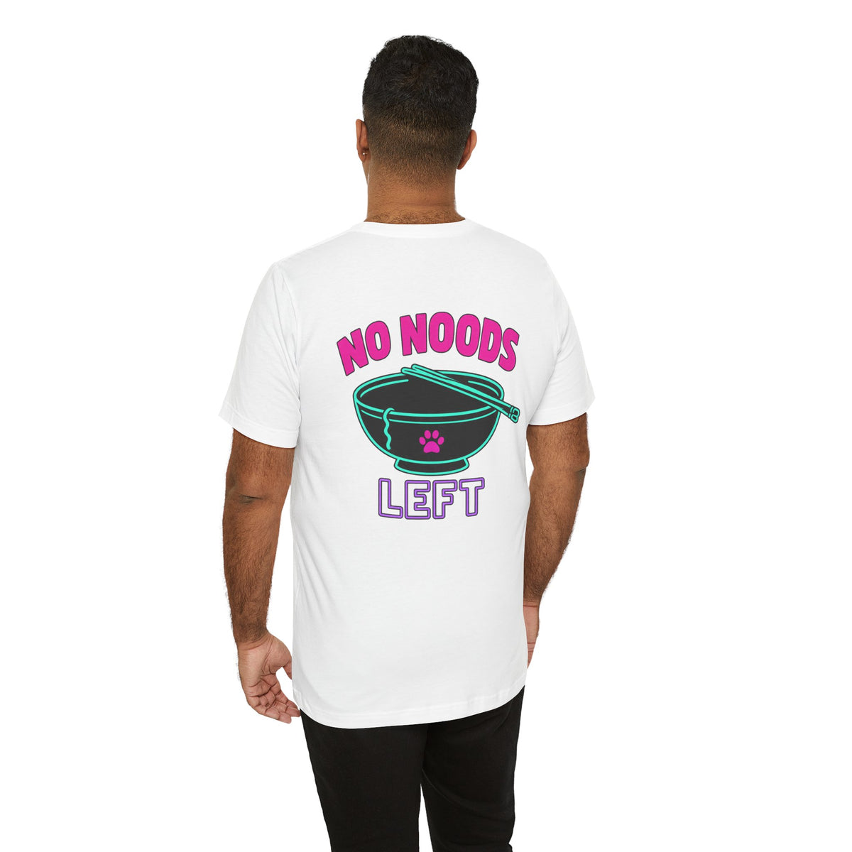 Funny Cat Meme Tee – Send Noods Neon Ramen Cat Shirt