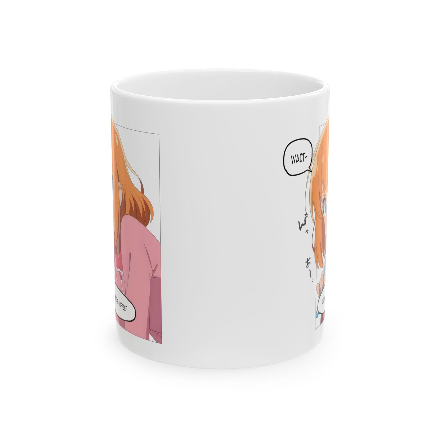 Anime Morning Mug – Did You Brush Before Coffee Meme Cup, Kawaii Confrontational Girl, Funny Otaku Gift for Chaotic Wakeup Gremlins