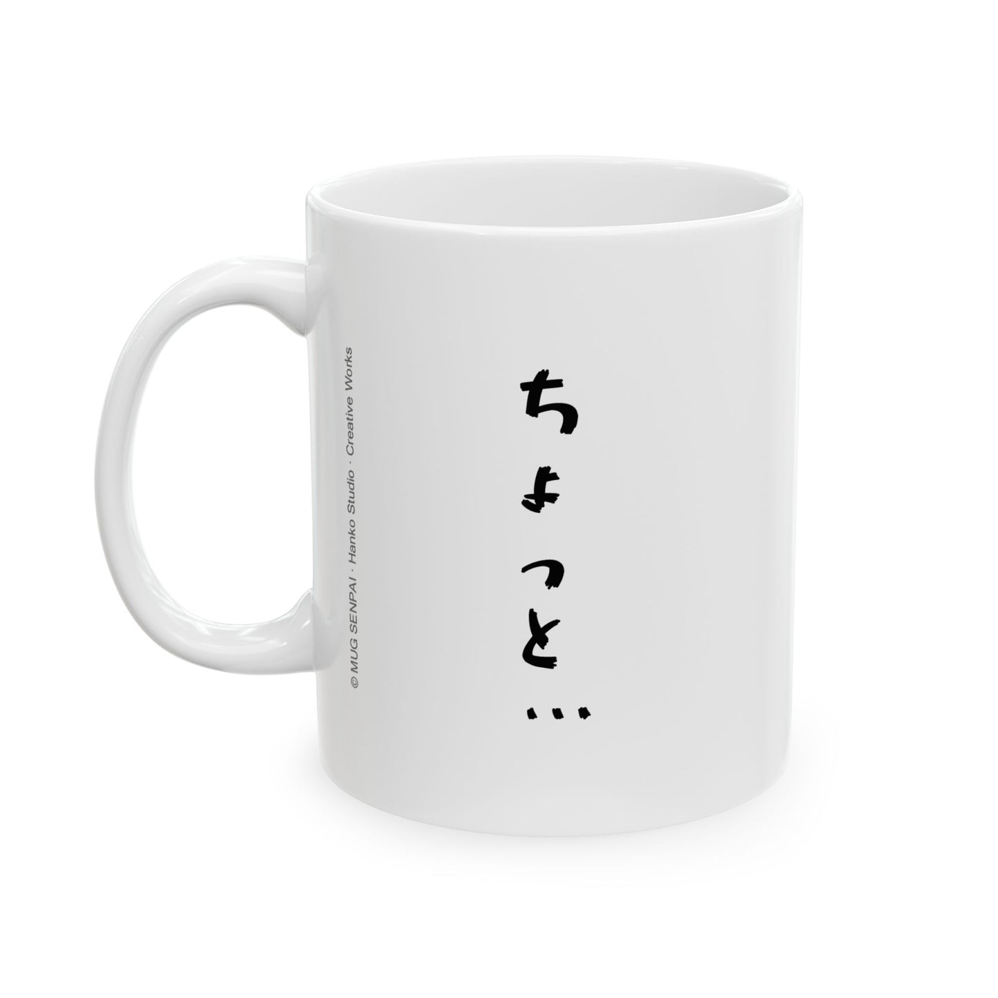 Anime Girl Mug – Curious Peek Waifu Cup, Soft Teasing Anime Aesthetic, Cute Romantic Anime Coffee Mug, Subtle Anime Gift