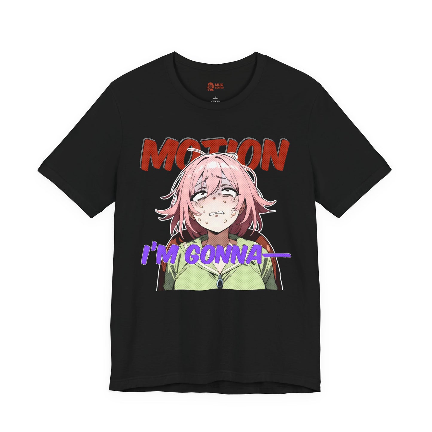 Anime Meme Shirt – Pink Haired Reaction Girl, Funny Motion Sickness Face, Otaku Humor Tee