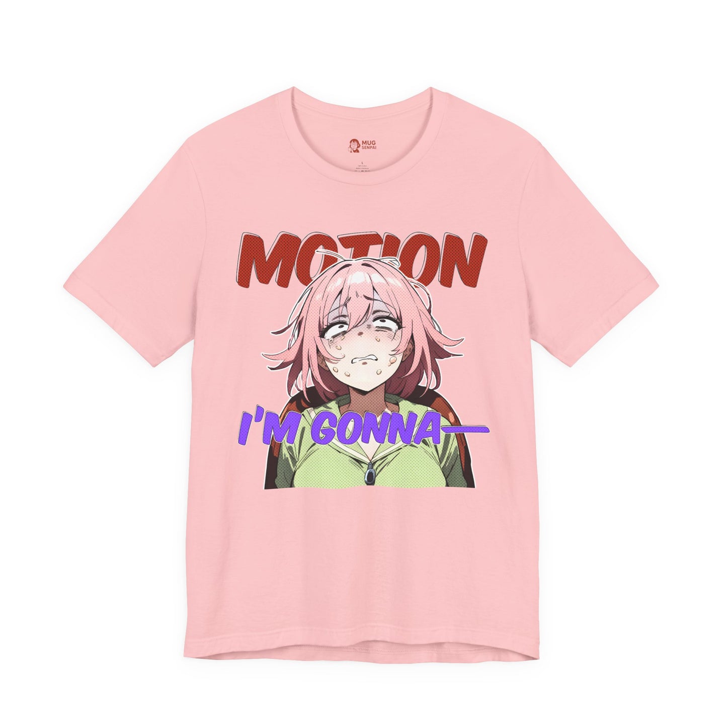 Anime Meme Shirt – Pink Haired Reaction Girl, Funny Motion Sickness Face, Otaku Humor Tee