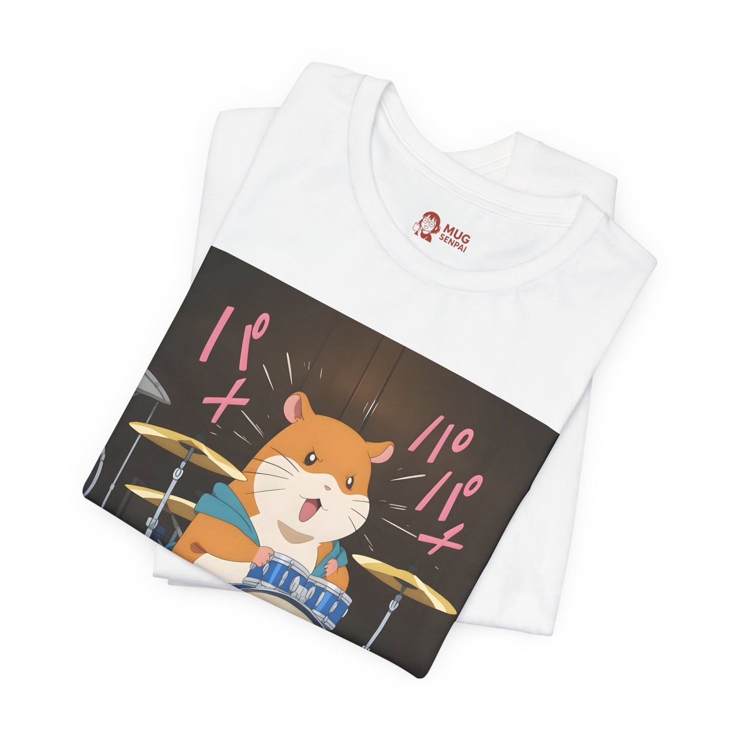 Funny Hamster Shirt – Shut Up I’m Busy Meme Tee, Drummer Animal T-Shirt for Musicians, Meme Goblins, and Loud Chaos Gremlins