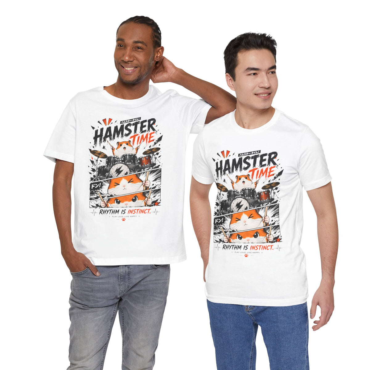 Hamster Shirt – Funny Drummer Animal Meme Graphic Tee